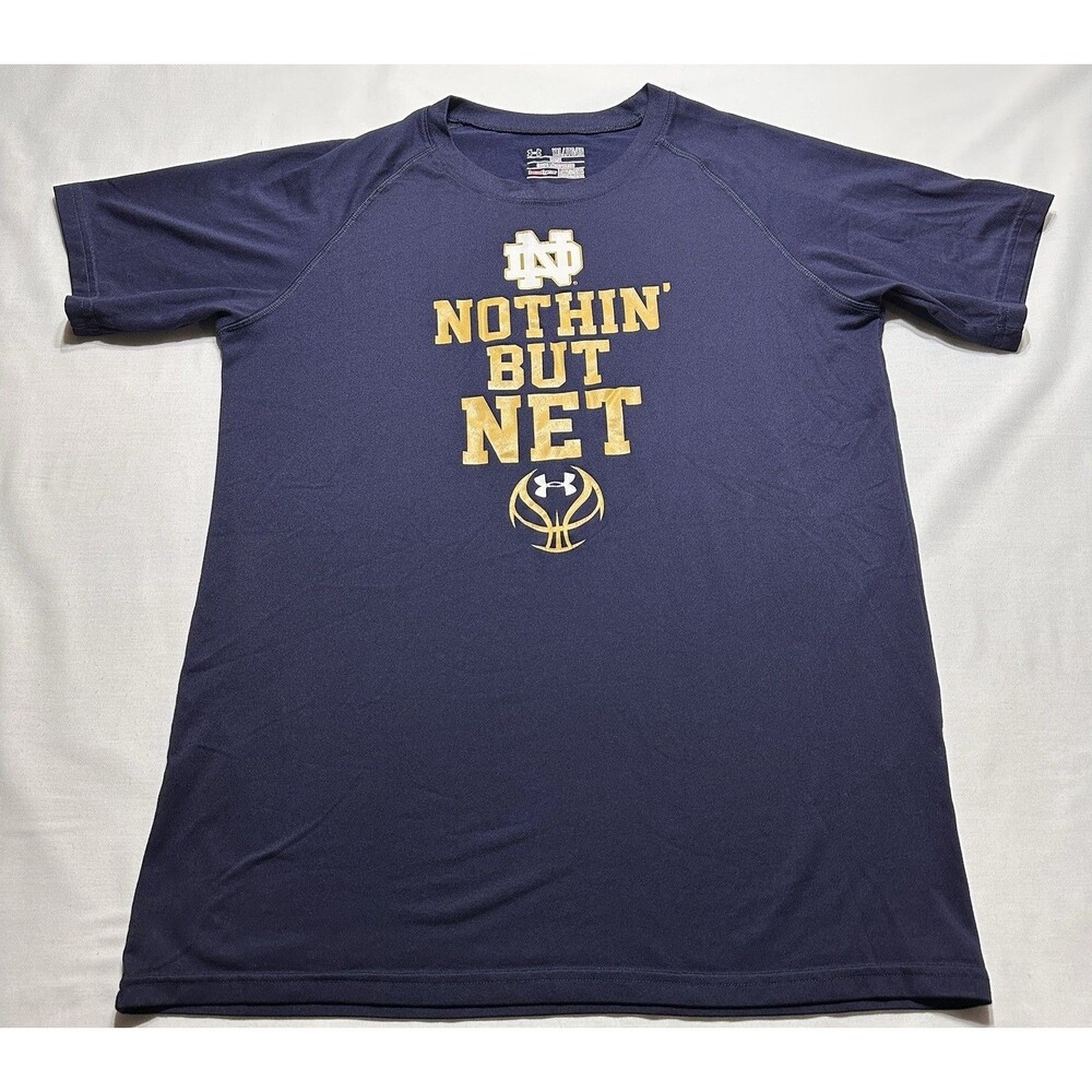 Notre Dame Fighting Irish Basketball Youth Shirt Size YXL Nothing But Net *READ
